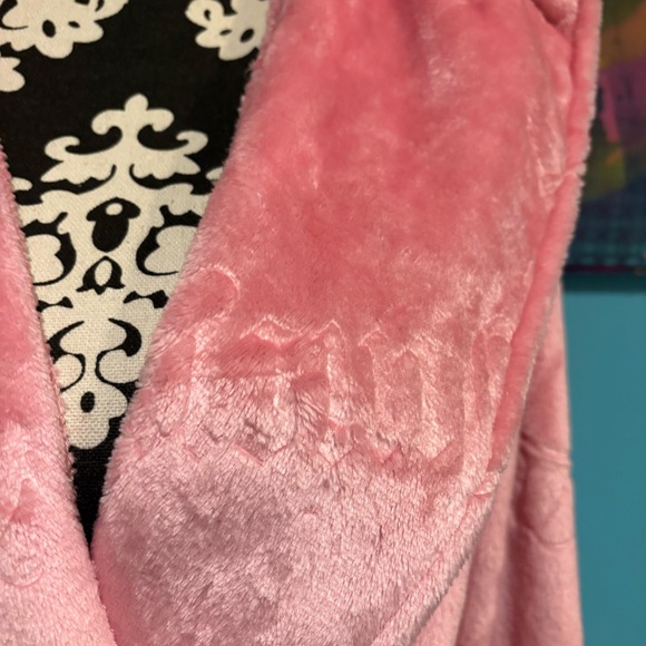 NEW Pink Juicy Couture Logo Pink Robe NWOT Velour Large/X-large XL - Picture 8 of 13